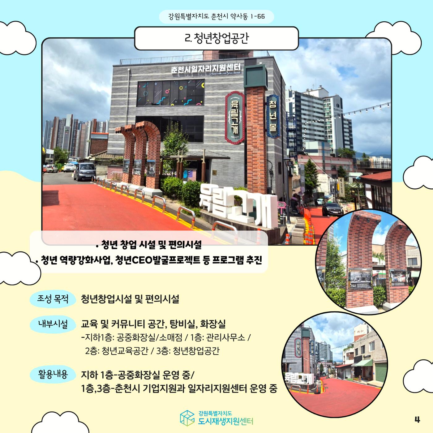 2024-R05 도시재생 청년인턴 사례견학 - 전지적 청년인턴 시점- 춘천 약사명동편 4p